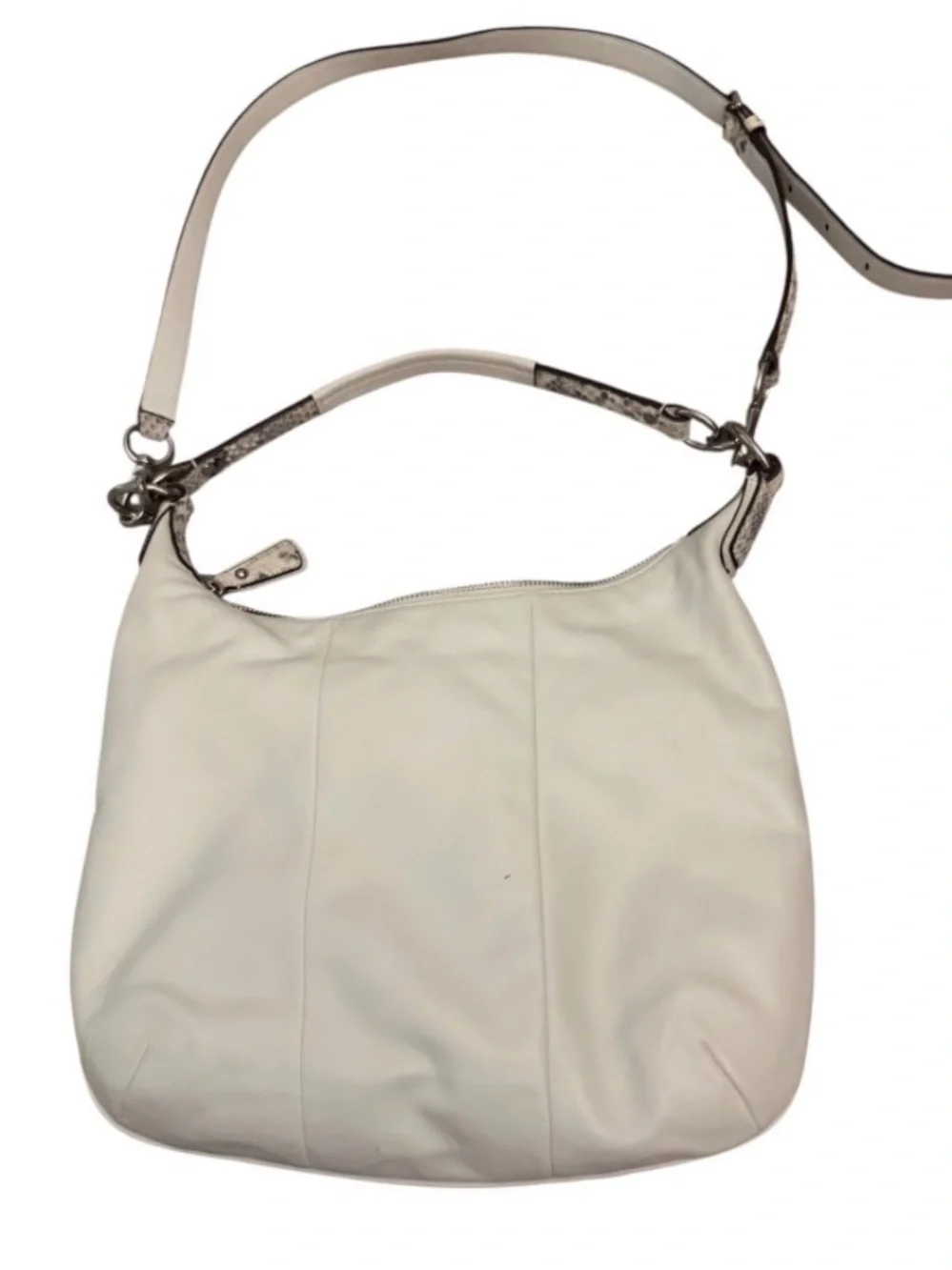 Coach Kristin Embossed Python Round Snakeskin
